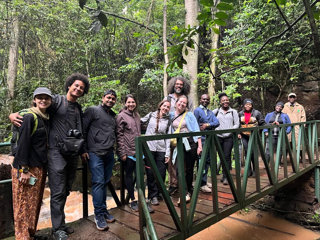 Participants gathered for the guided Karura Forest tour
