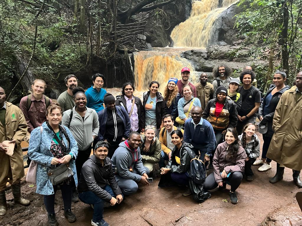 Participants gathered for the guided Karura Forest tour
