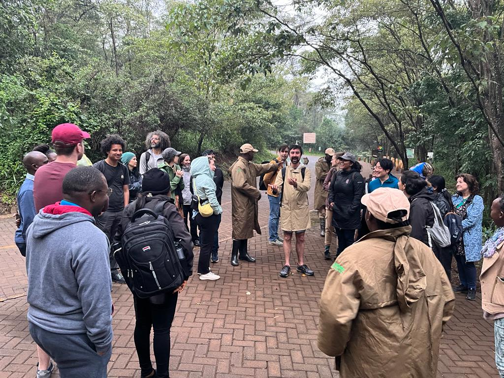 Participants gathered for the guided Karura Forest tour