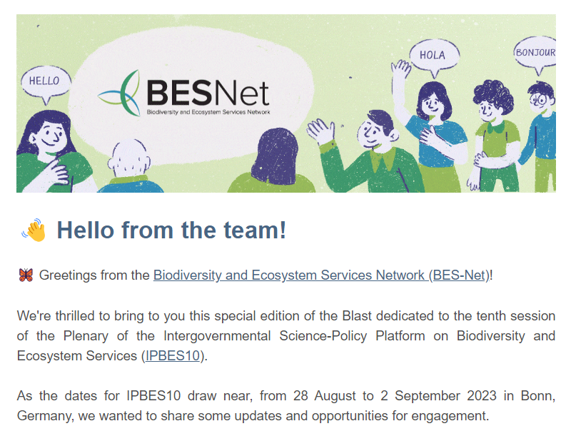 Illustration showing BES-Net logo