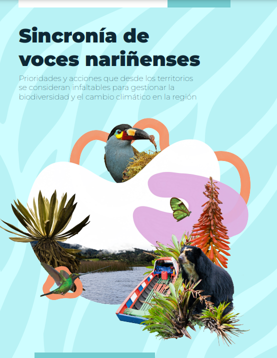 Cover image of Sincronía de voces nariñenses: Prioridades y acciones que desde los territorios se consideran infaltables para gestionar la biodiversidad y el cambio climático en la región