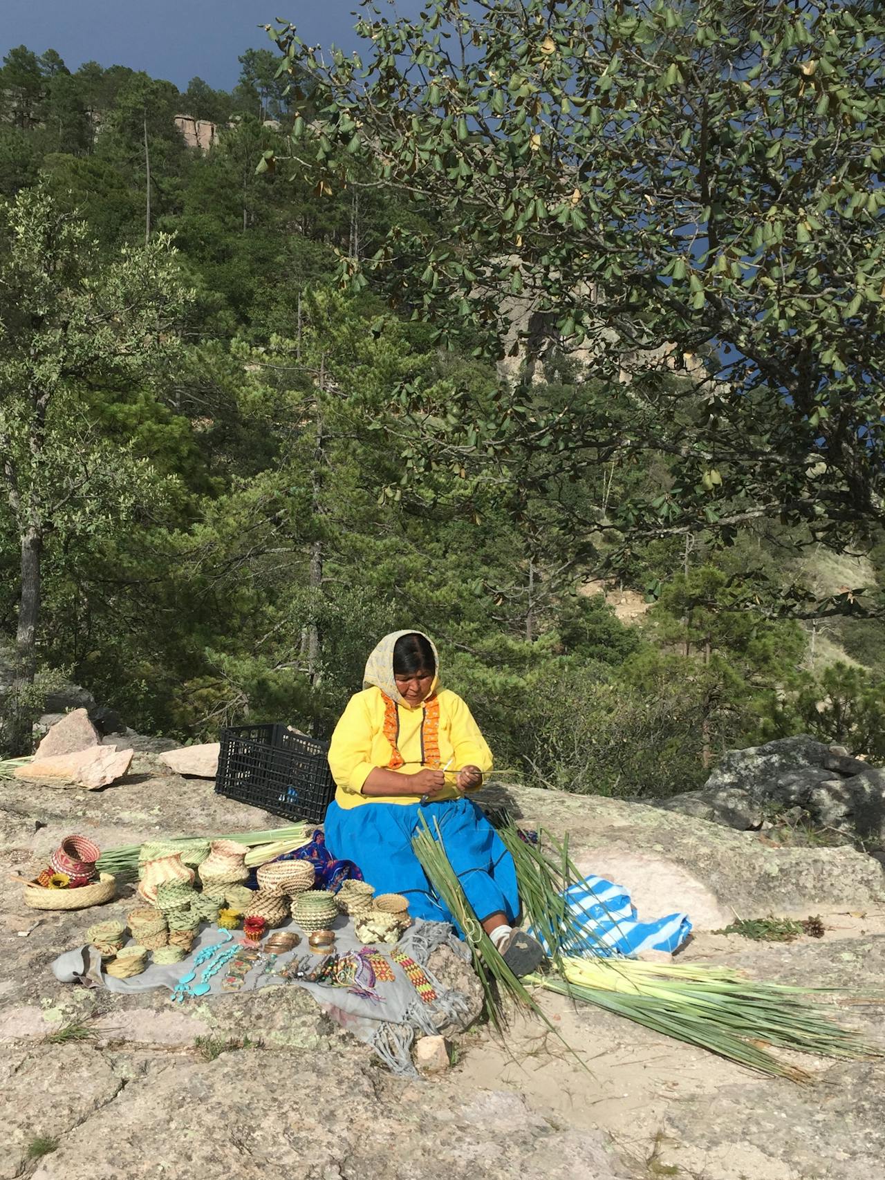 woman doing handcrafts for livelihood