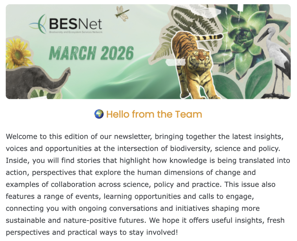 March 2026 BES-Net Newsletter